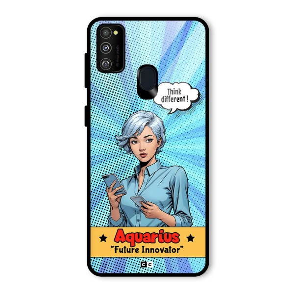 Innovative Aquarius Glass Back Case for Galaxy M30s