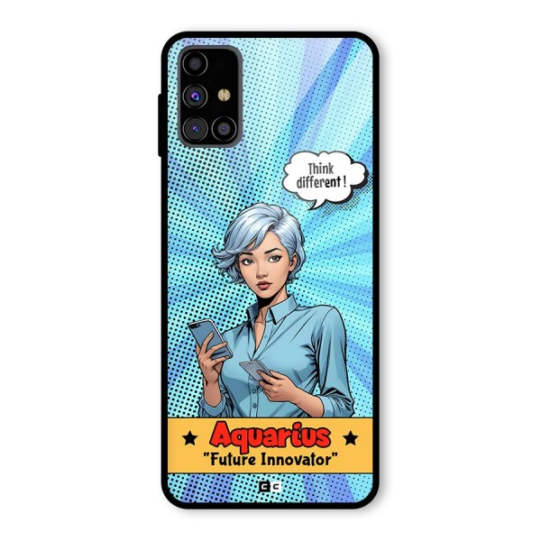 Innovative Aquarius Glass Back Case for Galaxy M31s