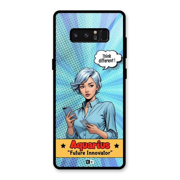 Innovative Aquarius Glass Back Case for Galaxy Note 8