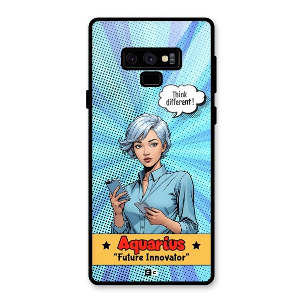 Innovative Aquarius Glass Back Case for Galaxy Note 9