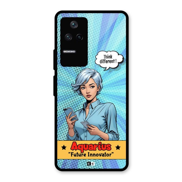 Innovative Aquarius Glass Back Case for Poco F4 5G