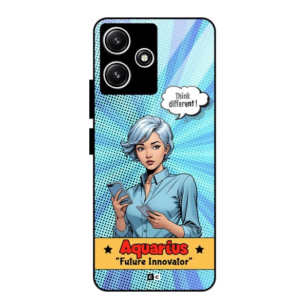 Innovative Aquarius Glass Back Case for Poco M6 Pro