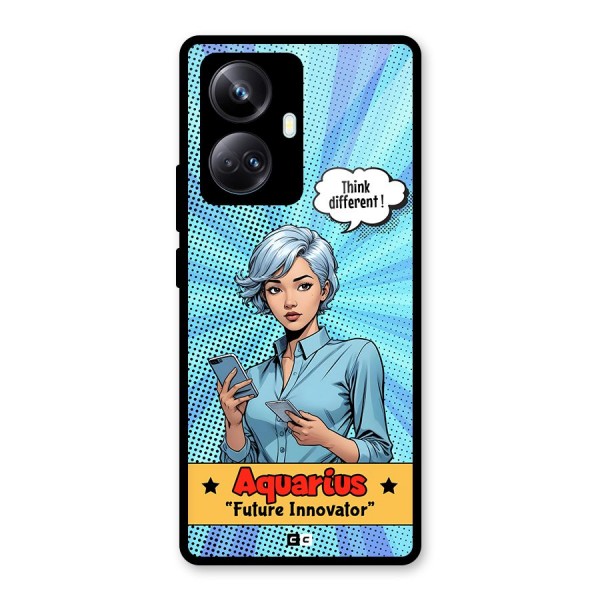 Innovative Aquarius Glass Back Case for Realme 10 Pro Plus