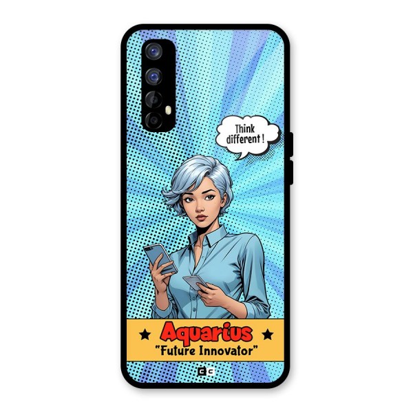 Innovative Aquarius Glass Back Case for Realme 7