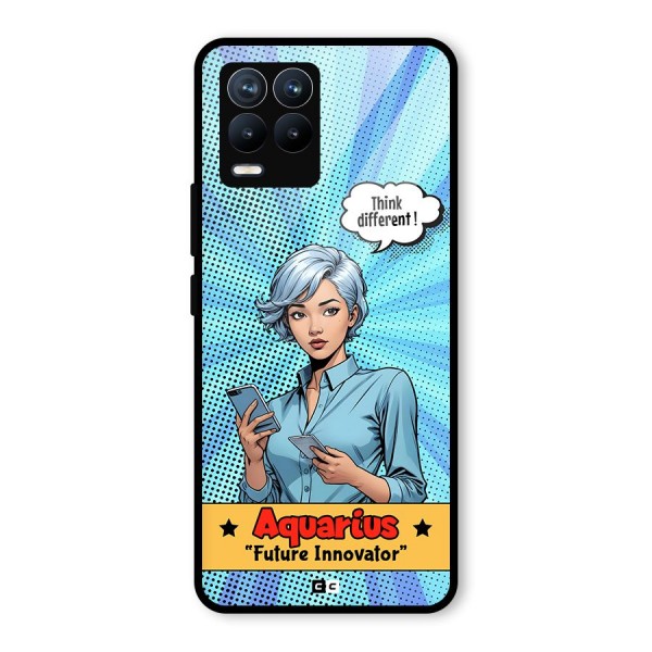 Innovative Aquarius Glass Back Case for Realme 8