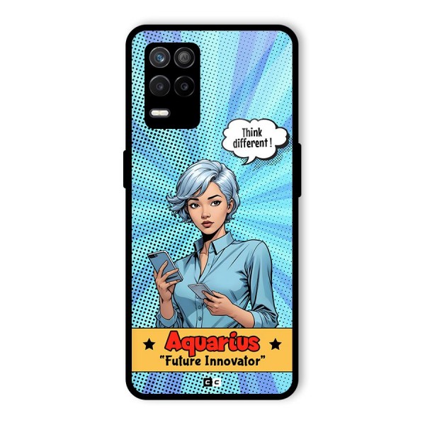 Innovative Aquarius Glass Back Case for Realme 8 5G