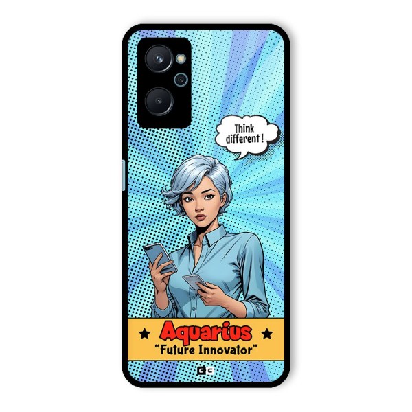 Innovative Aquarius Glass Back Case for Realme 9i