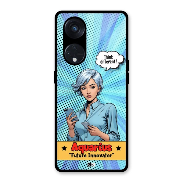 Innovative Aquarius Glass Back Case for Reno8 T 5G