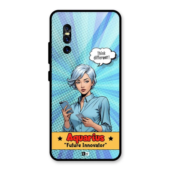 Innovative Aquarius Glass Back Case for Vivo V15 Pro