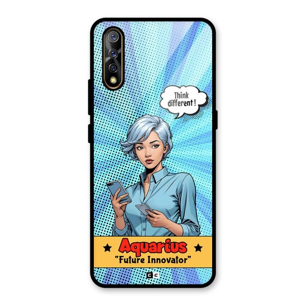 Innovative Aquarius Glass Back Case for Vivo Z1x