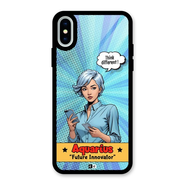 Innovative Aquarius Glass Back Case for iPhone X