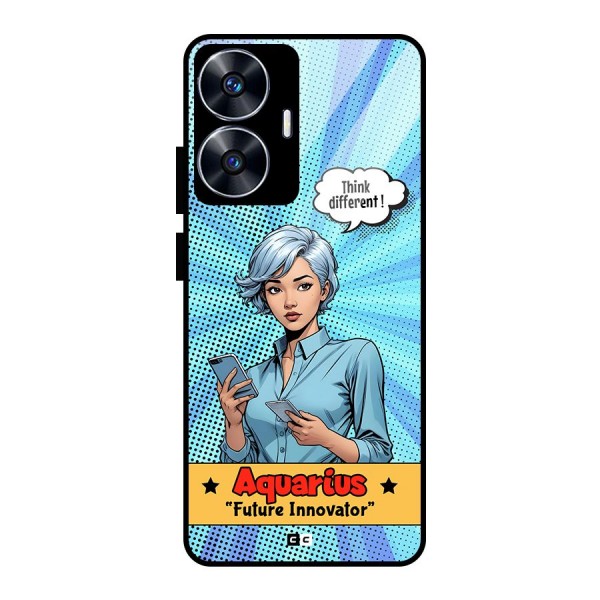 Innovative Aquarius Glass Back Case for realme C55