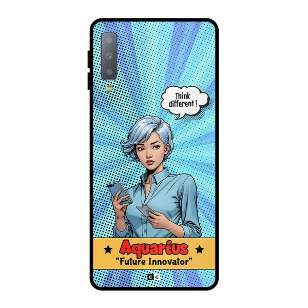 Innovative Aquarius Metal Back Case for Galaxy A7 (2018)