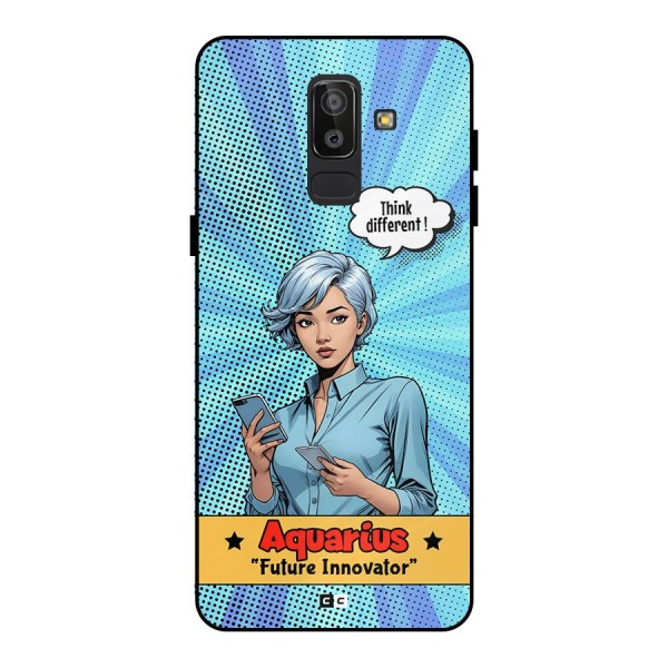 Innovative Aquarius Metal Back Case for Galaxy J8