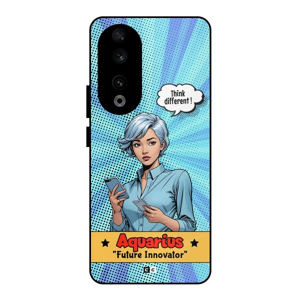 Innovative Aquarius Metal Back Case for Honor 90