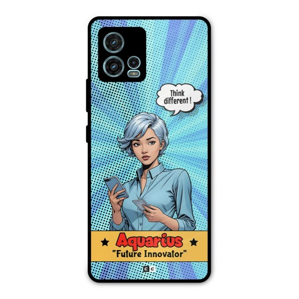 Innovative Aquarius Metal Back Case for Moto G72