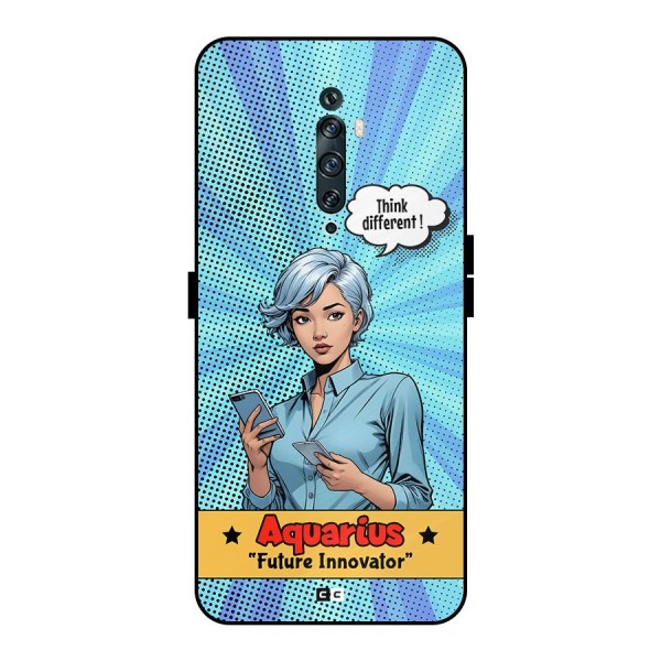 Innovative Aquarius Metal Back Case for Oppo Reno2 Z