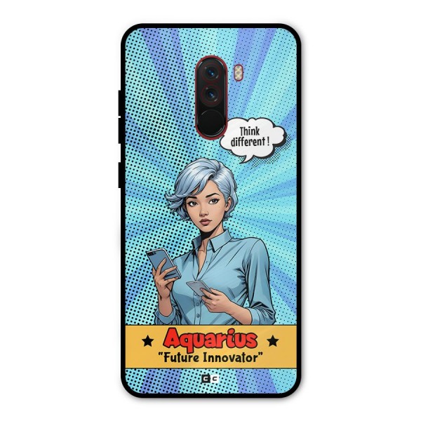 Innovative Aquarius Metal Back Case for Poco F1