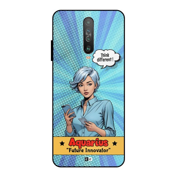 Innovative Aquarius Metal Back Case for Poco X2