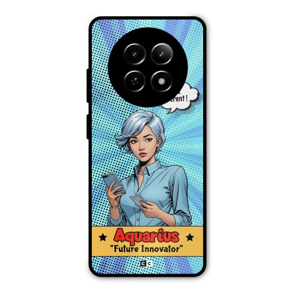 Innovative Aquarius Metal Back Case for Realme 12x 5G