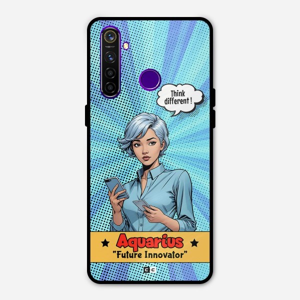 Innovative Aquarius Metal Back Case for Realme 5 Pro