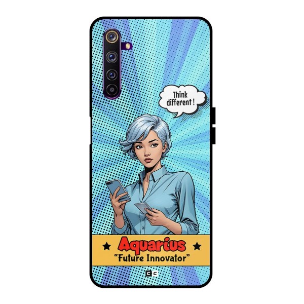 Innovative Aquarius Metal Back Case for Realme 6 Pro