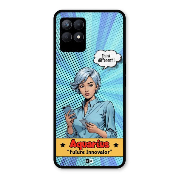 Innovative Aquarius Metal Back Case for Realme 8i