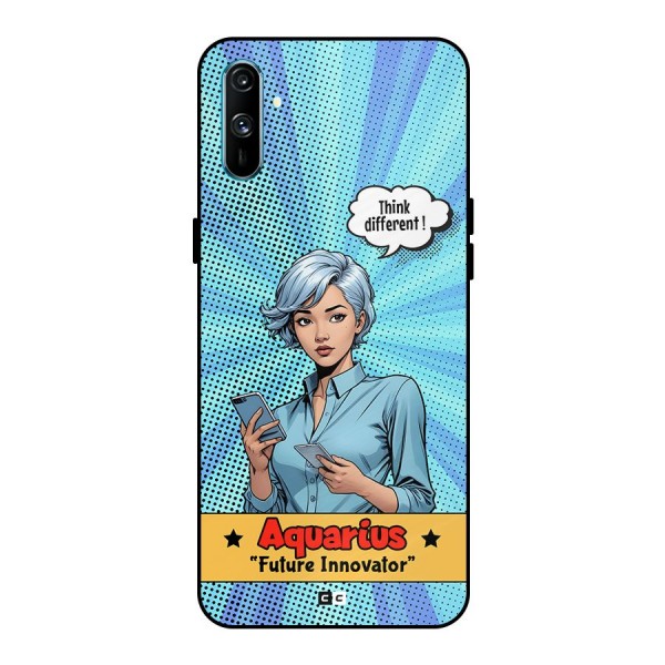 Innovative Aquarius Metal Back Case for Realme C3