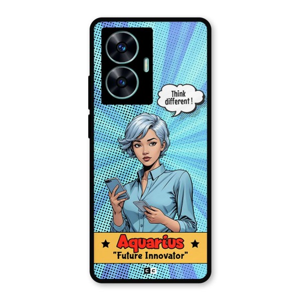 Innovative Aquarius Metal Back Case for Realme C55