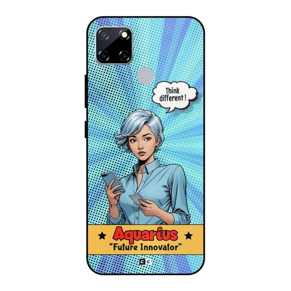 Innovative Aquarius Metal Back Case for Realme Narzo 20