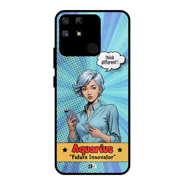 Innovative Aquarius Metal Back Case for Realme Narzo 50A