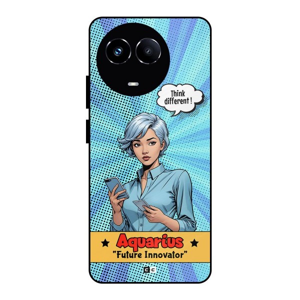 Innovative Aquarius Metal Back Case for Realme Narzo 60X