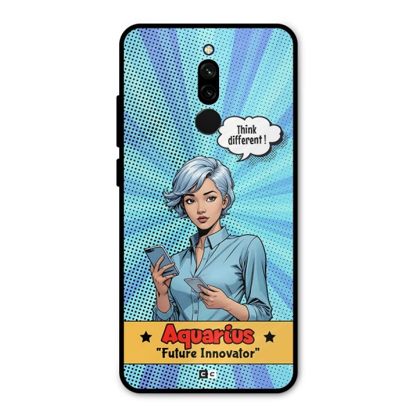 Innovative Aquarius Metal Back Case for Redmi 8