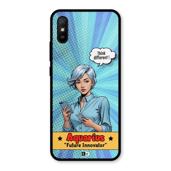 Innovative Aquarius Metal Back Case for Redmi 9i