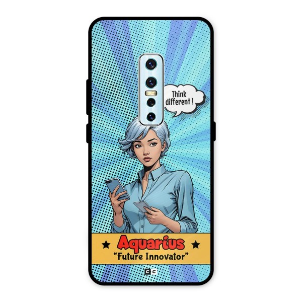 Innovative Aquarius Metal Back Case for Vivo V17 Pro