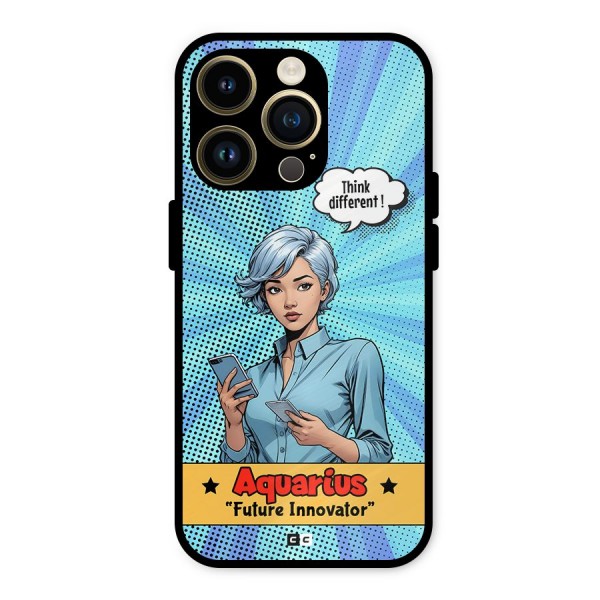 Innovative Aquarius Metal Back Case for iPhone 14 Pro