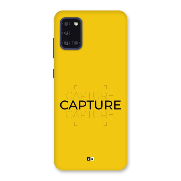 Instant Capture Back Case for Galaxy A31