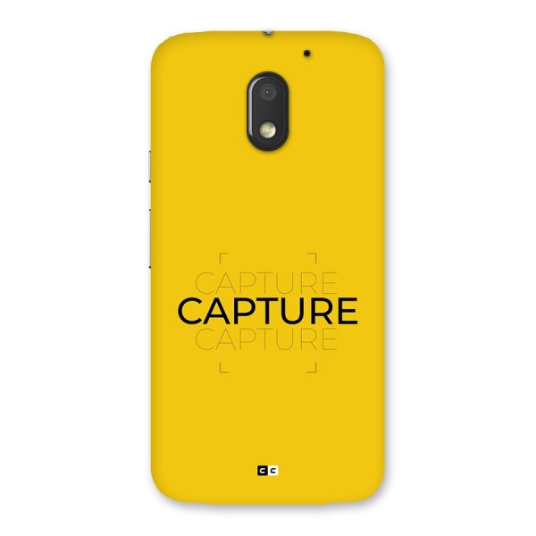 Instant Capture Back Case for Moto E3 Power