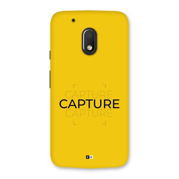 Instant Capture Back Case for Moto G4 Play