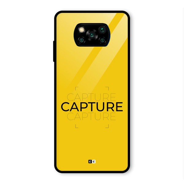 Instant Capture Glass Back Case for Poco X3 Pro