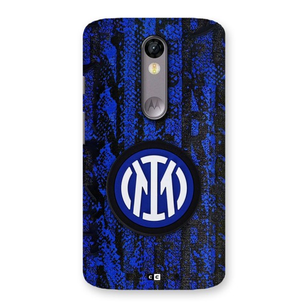 Inter Milan Texture Back Case for Moto X Force