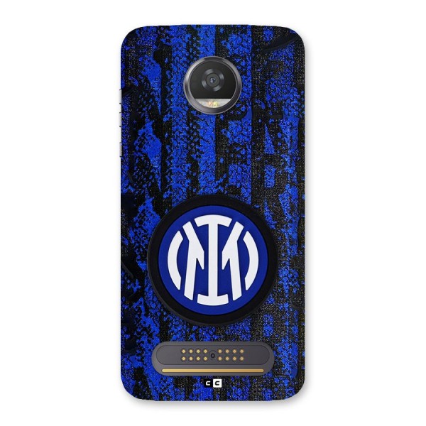 Inter Milan Texture Back Case for Moto Z2 Play