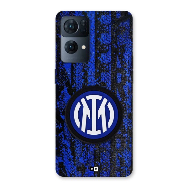 Inter Milan Texture Back Case for Oppo Reno7 Pro 5G