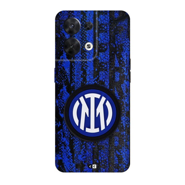 Inter Milan Texture Back Case for Oppo Reno8 5G