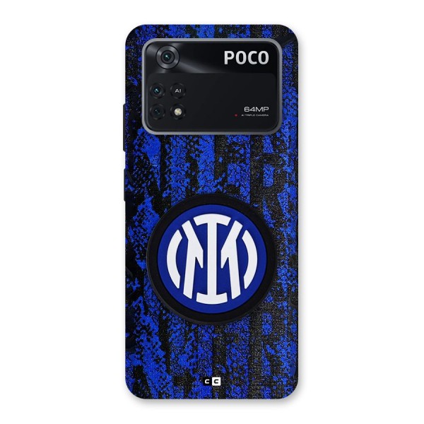 Inter Milan Texture Back Case for Poco M4 Pro 4G