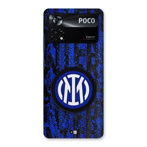 Inter Milan Texture Back Case for Poco X4 Pro 5G