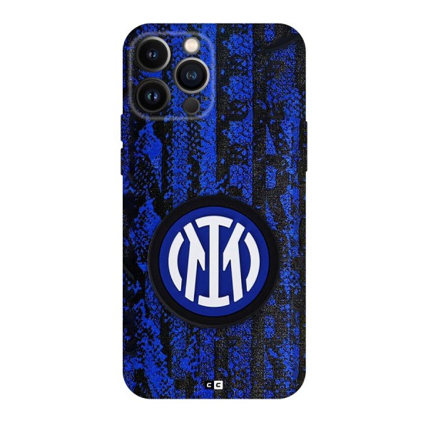 Inter Milan Texture Back Case for iPhone 13 Pro Max