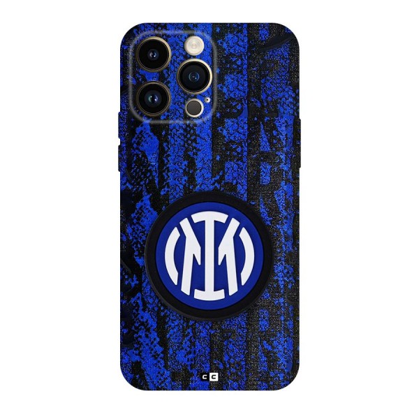 Inter Milan Texture Back Case for iPhone 14 Pro Max