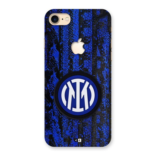 Inter Milan Texture Back Case for iPhone 7 Apple Cut