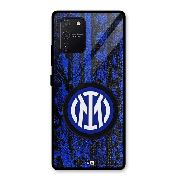 Inter Milan Texture Glass Back Case for Galaxy S10 Lite